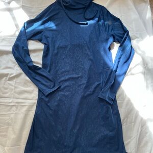 Blue Long-Sleeve outdoor Dress